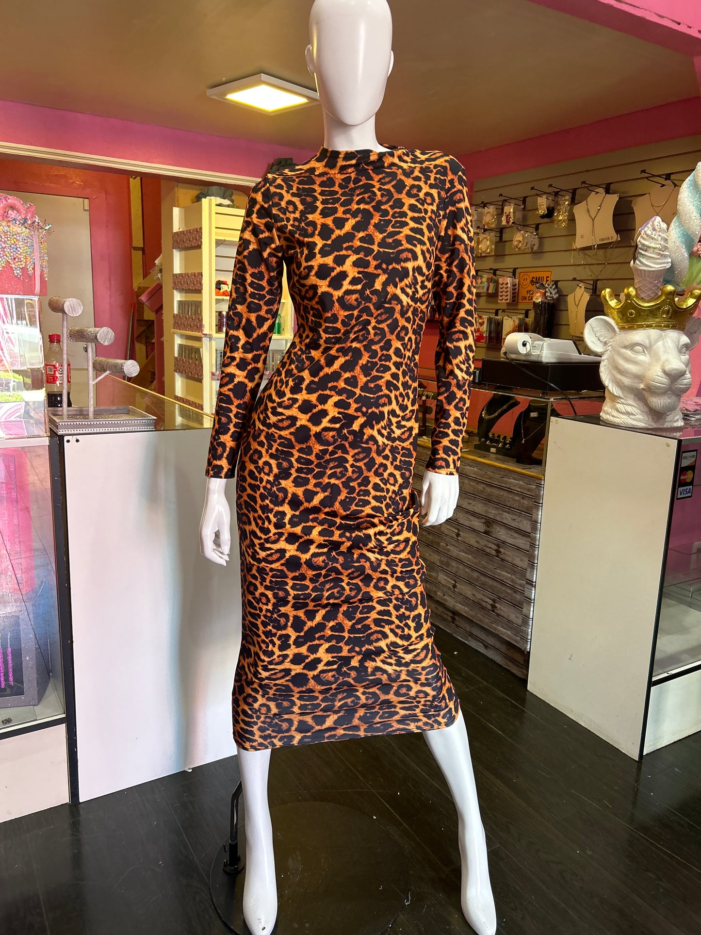 Animal print dress