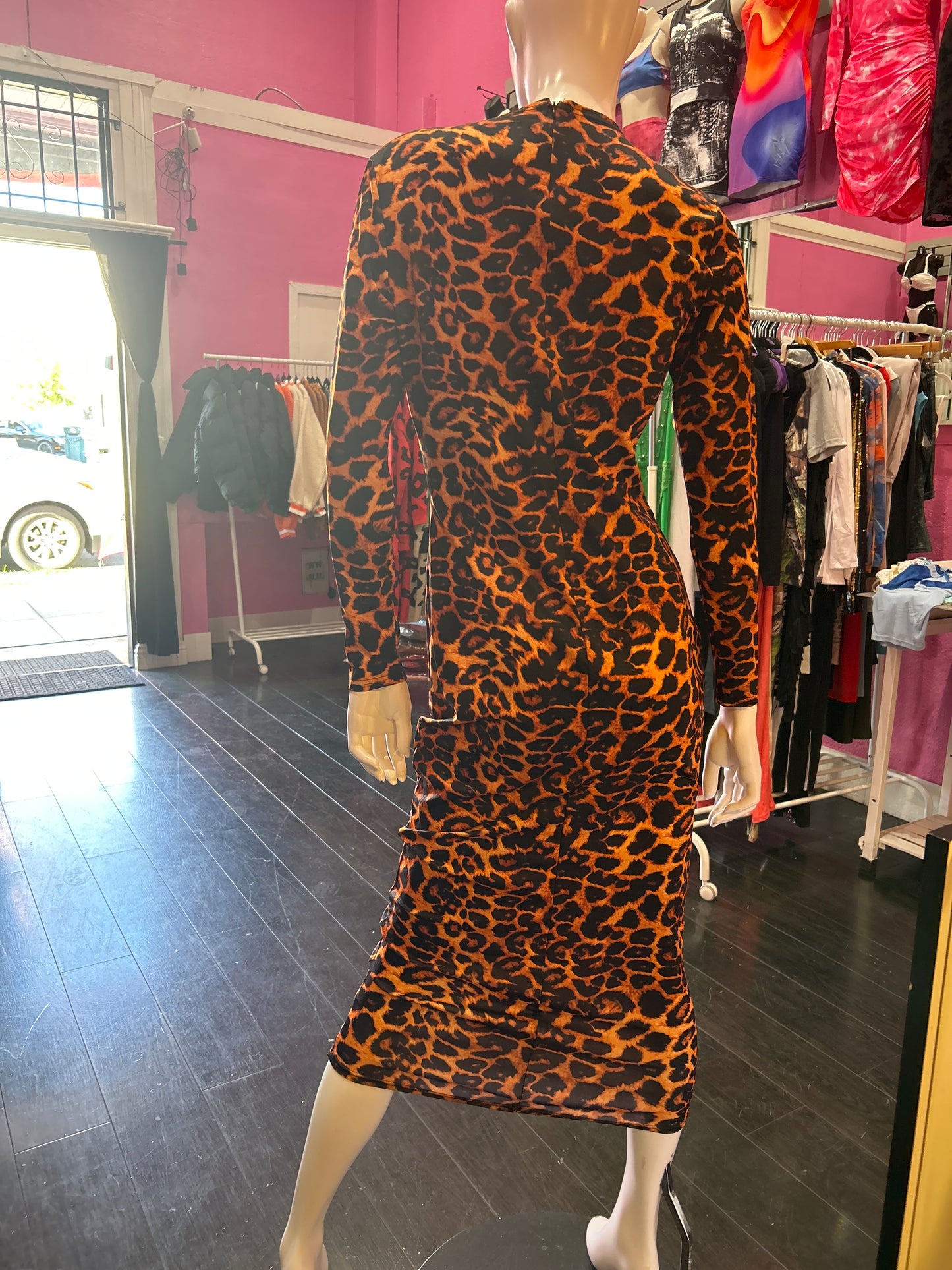 Animal print dress